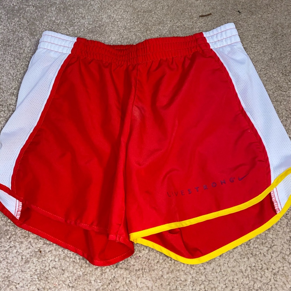 Nike livestrong dri-fit athlete shorts